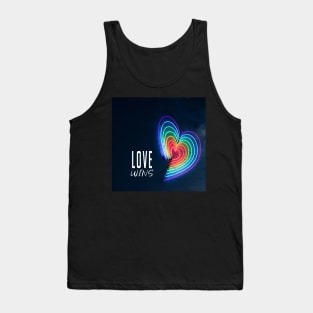 Love Wins Pride Caption Tank Top